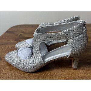 Women Dress Pumps Closed Low Kitten Heels Elegant Party Dress Shoes Size 9